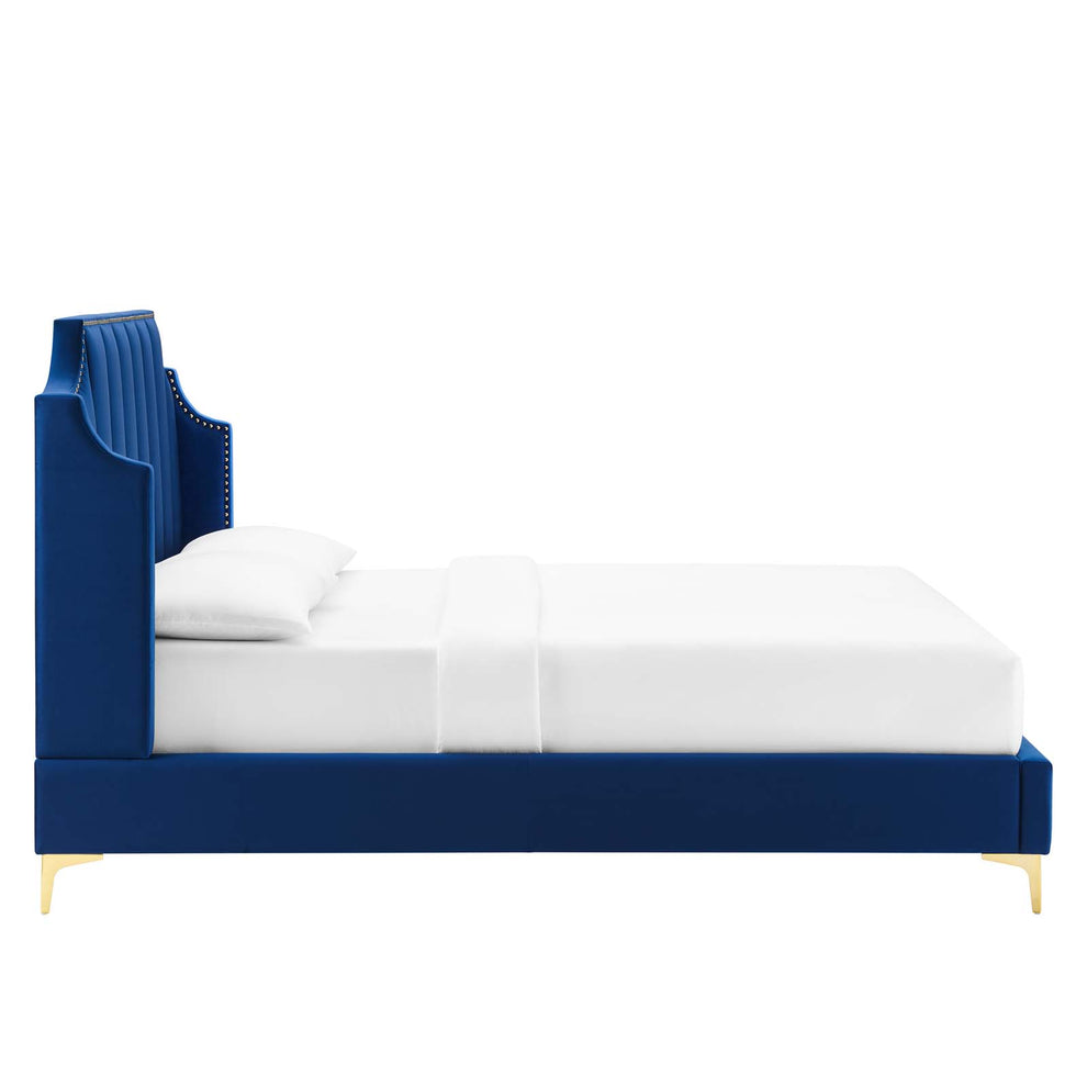 Modway Daniella Performance Velvet Queen Platform Bed - MOD-6412 | Modishstore - 15