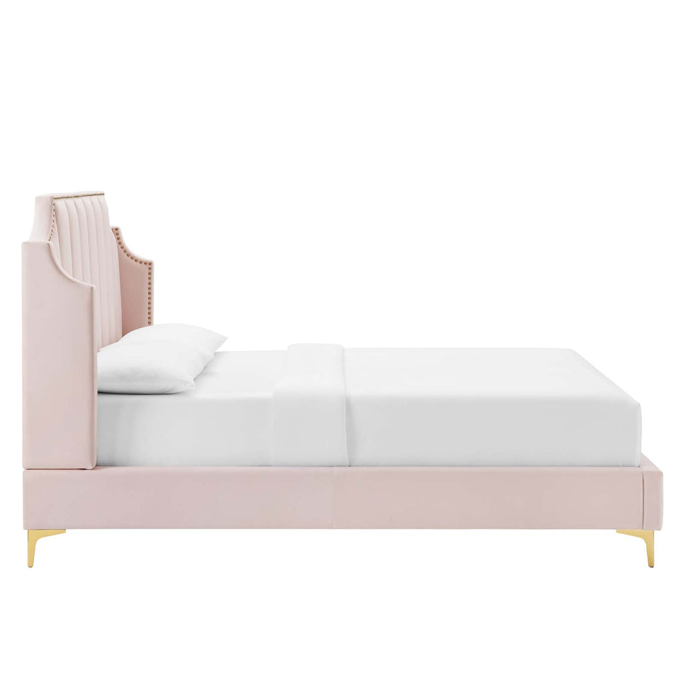 Modway Daniella Performance Velvet Queen Platform Bed - MOD-6412 | Modishstore - 18