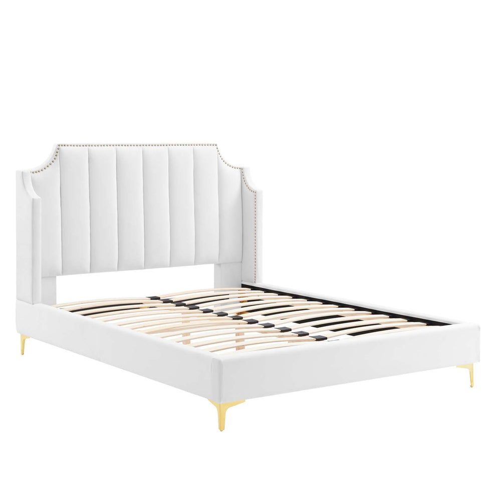 Modway Daniella Performance Velvet Queen Platform Bed - MOD-6412 | Modishstore - 20