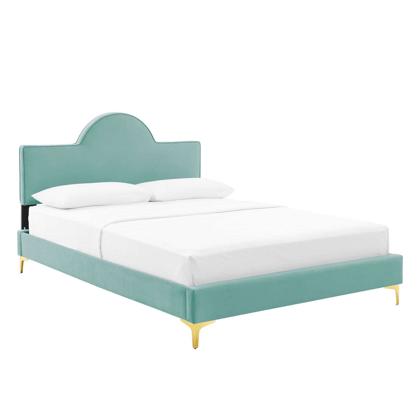 Sunny Performance Velvet Queen Bed By Modway | Beds | Modishstore-28