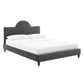 Aurora Performance Velvet Queen Bed By Modway - MOD-6517 | Beds | Modishstore - 2