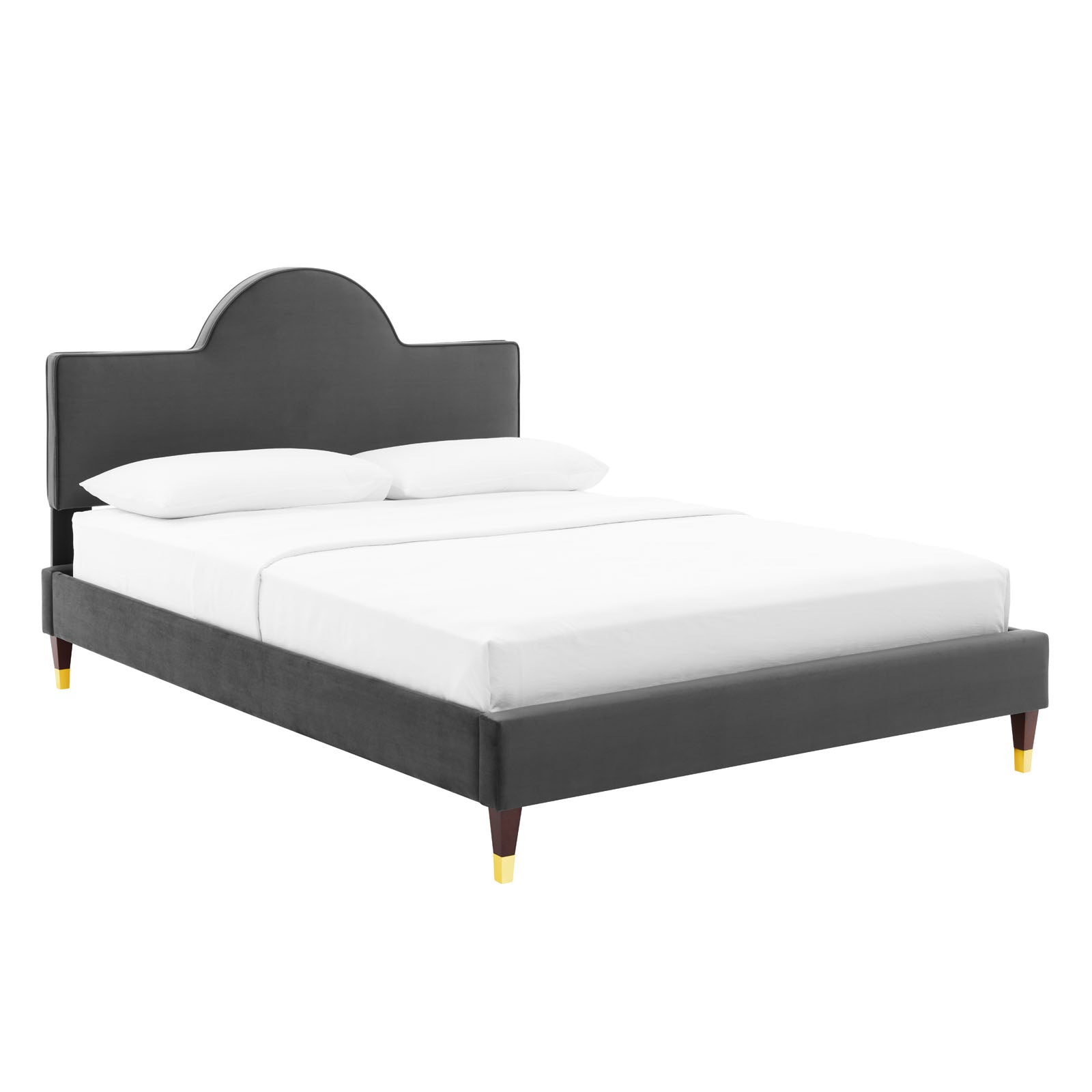 Aurora Performance Velvet Queen Bed By Modway - MOD-6517 | Beds | Modishstore - 2