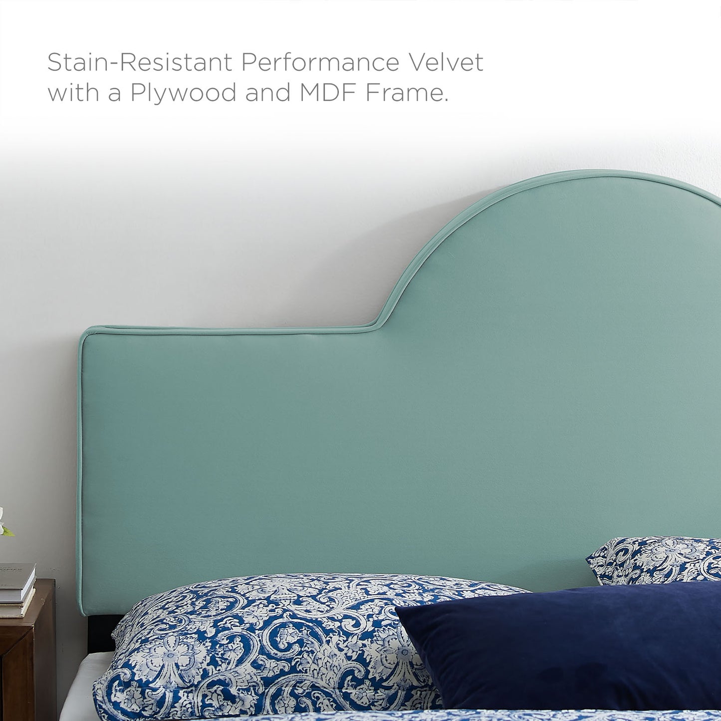 Aurora Performance Velvet Queen Bed By Modway - MOD-6517 | Beds | Modishstore - 35
