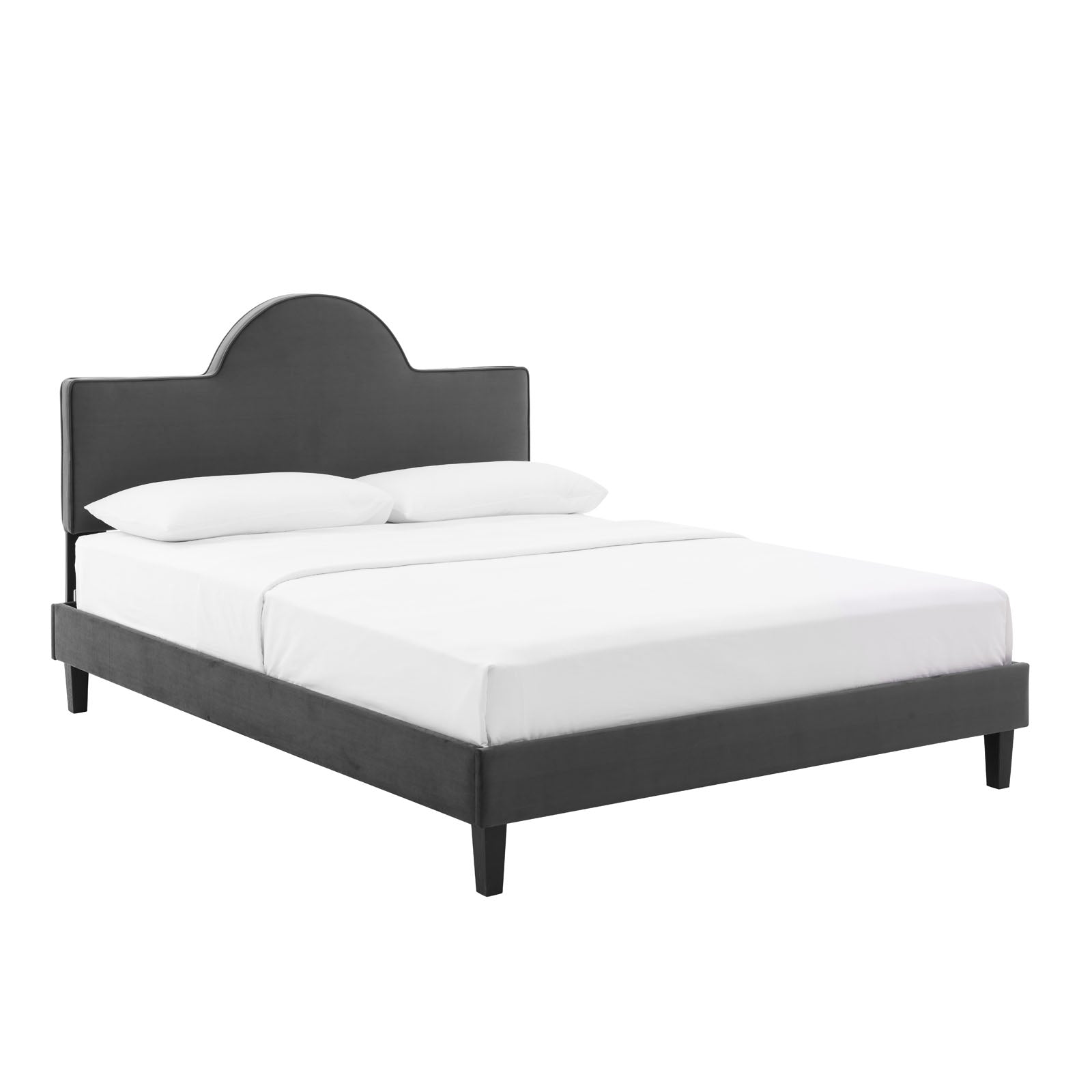 Soleil Performance Velvet Queen Bed By Modway - MOD-6518 | Beds | Modishstore - 2