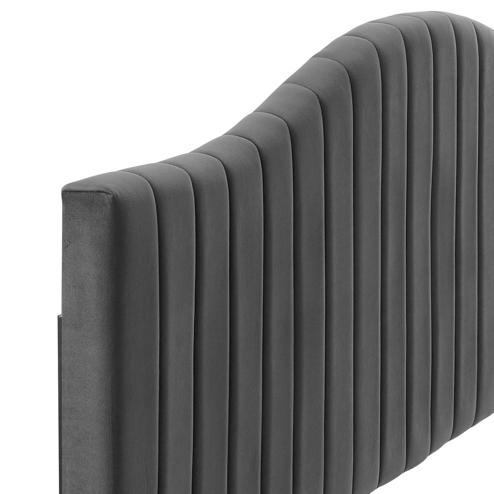 Brielle Channel Tufted Performance Velvet King/California King Headboard By Modway - MOD-6560 | Headboards | Modishstore - 5