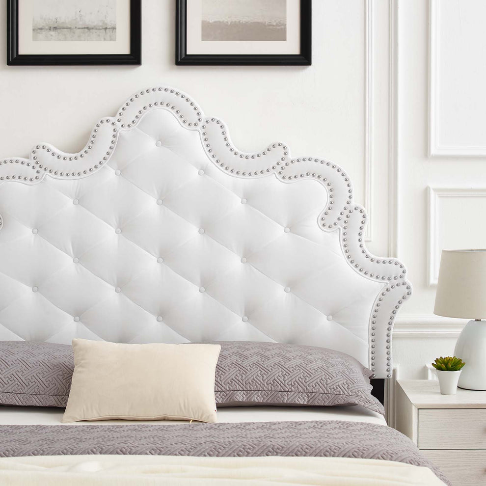 Arabella Button-Tufted Performance Velvet Full/Queen Headboard By Modway - MOD-6563 | Headboards | Modishstore - 24