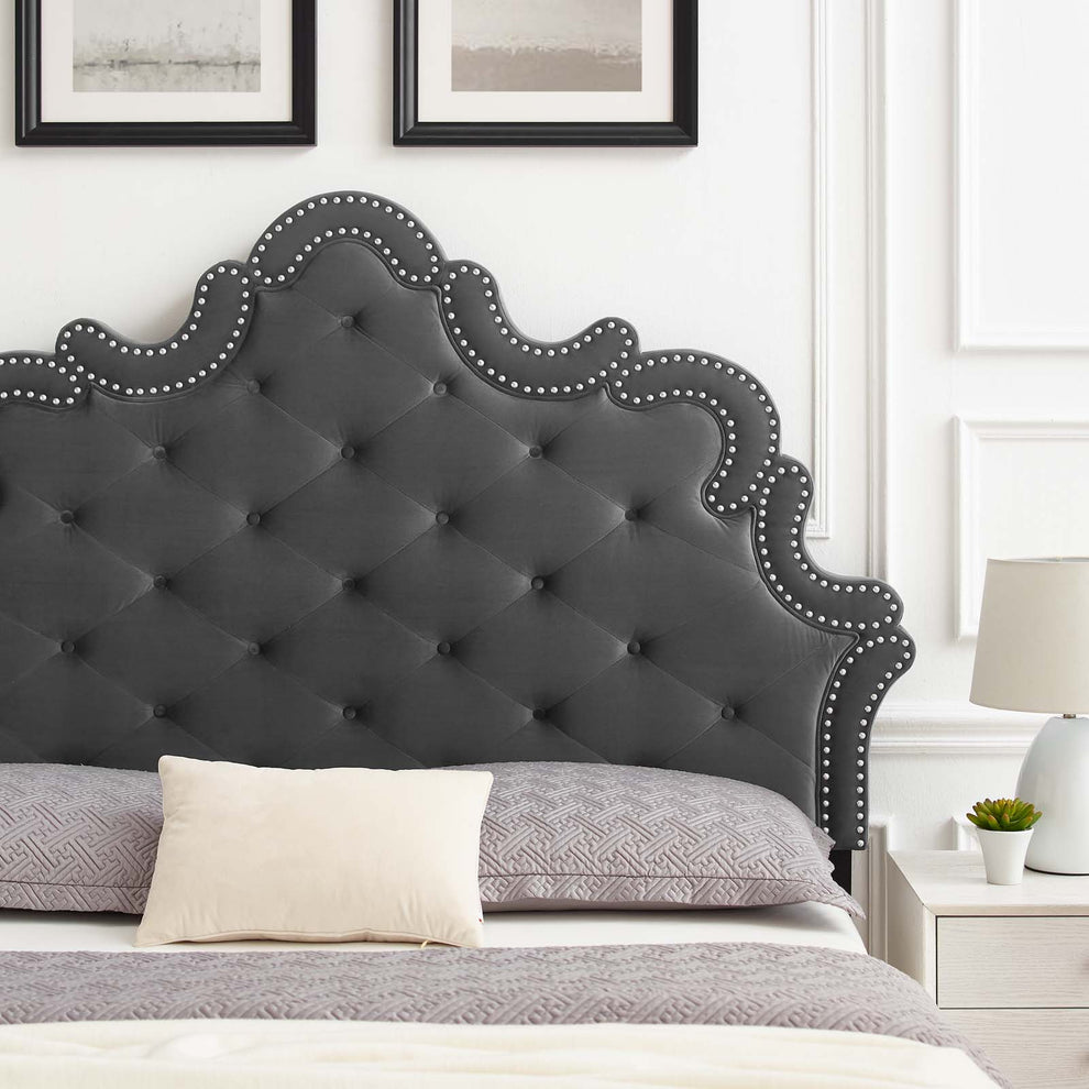 Arabella Button-Tufted Performance Velvet King/California King Headboard By Modway - MOD-6564 | Headboards | Modishstore - 1
