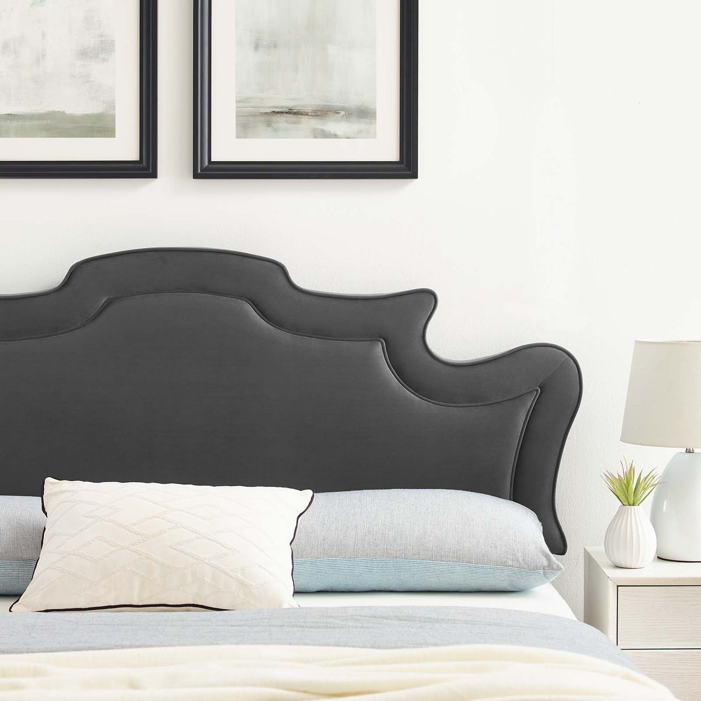 Evangeline Performance Velvet Full/Queen Headboard By Modway - MOD-6572 | Headboards | Modishstore - 1