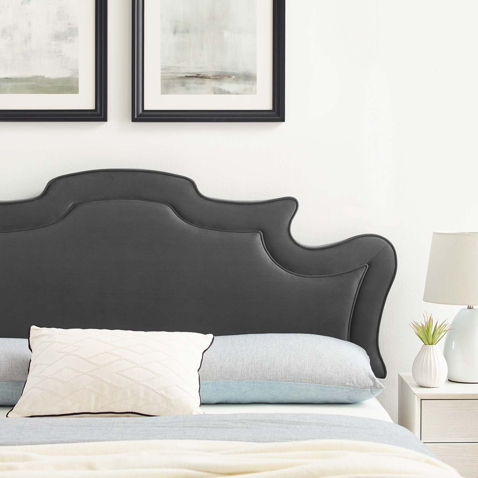 Evangeline Performance Velvet King/California King Headboard By Modway - MOD-6573 | Headboards | Modishstore - 1