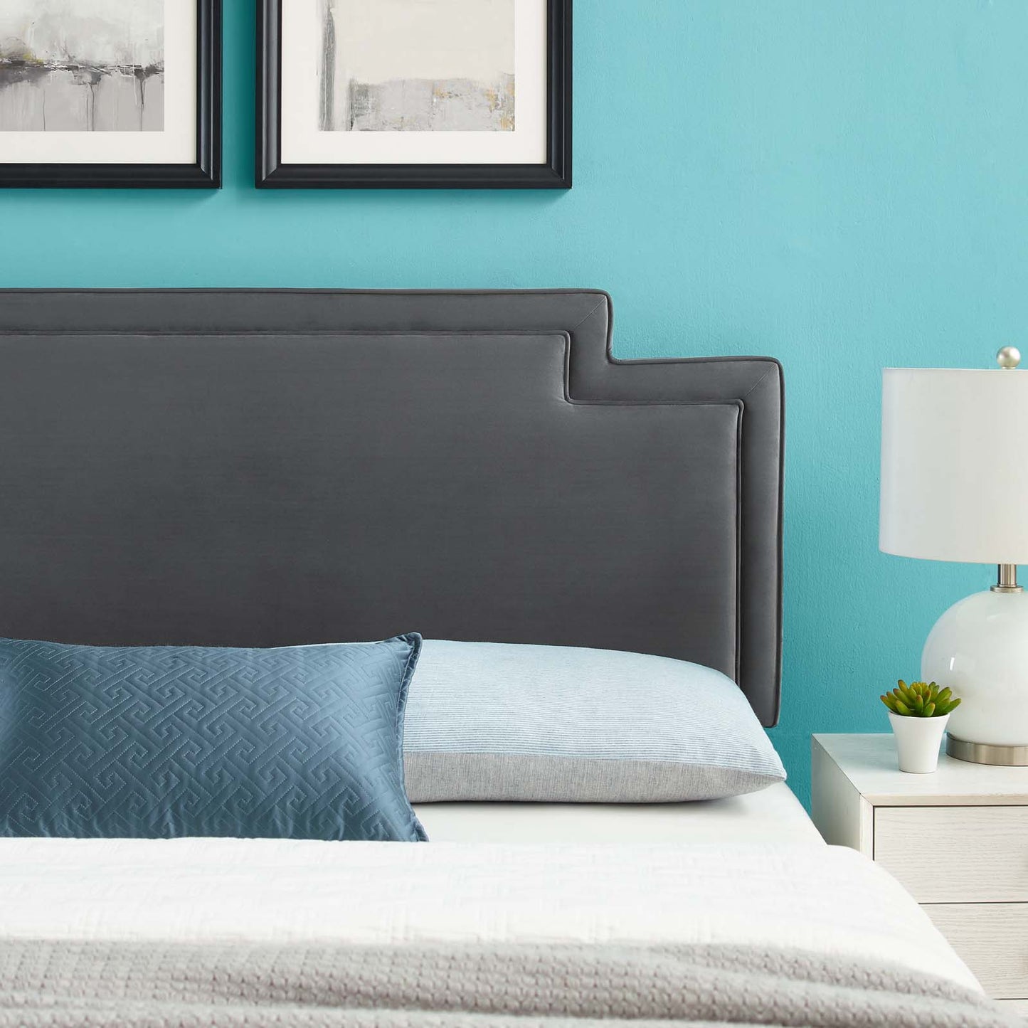 Transfix Performance Velvet Twin Headboard By Modway - MOD-6574 | Headboards | Modishstore - 1