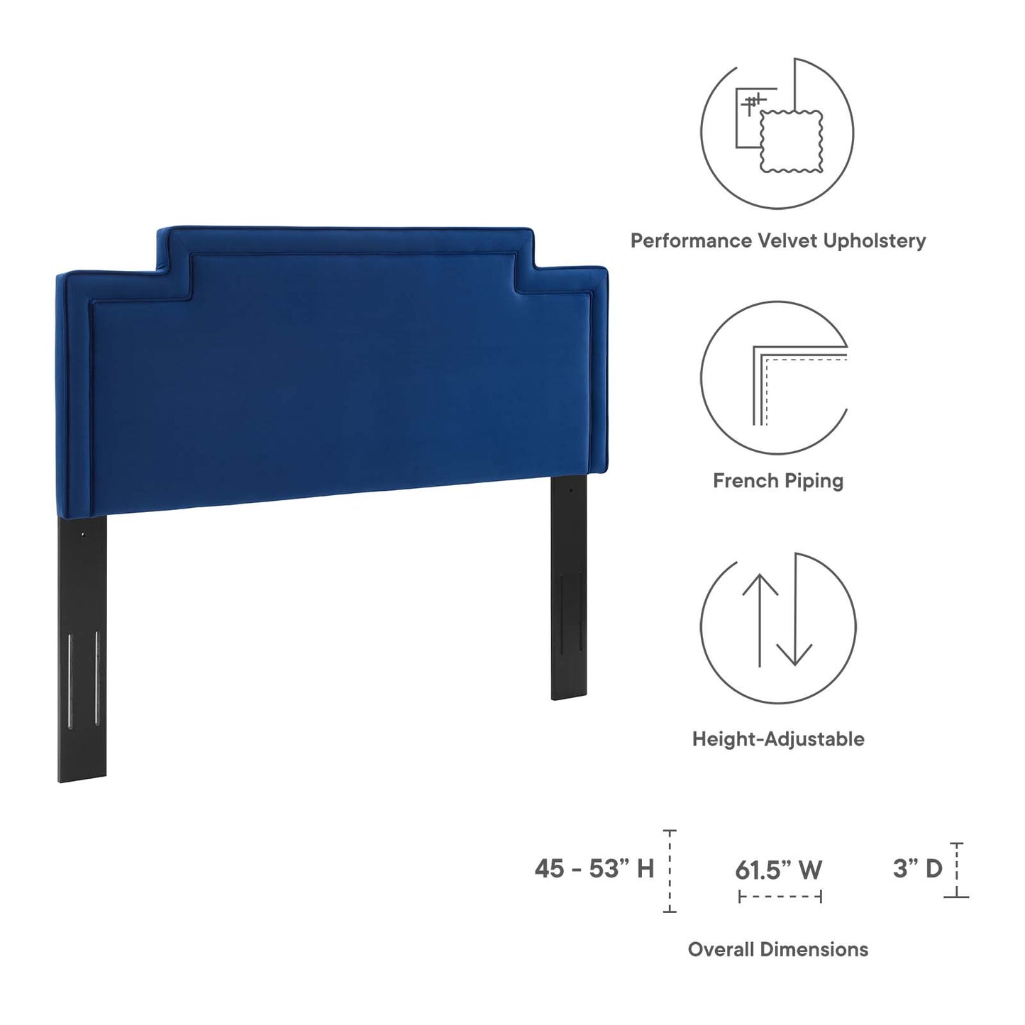 Transfix Performance Velvet Full/Queen Headboard By Modway - MOD-6575 | Headboards | Modishstore - 21