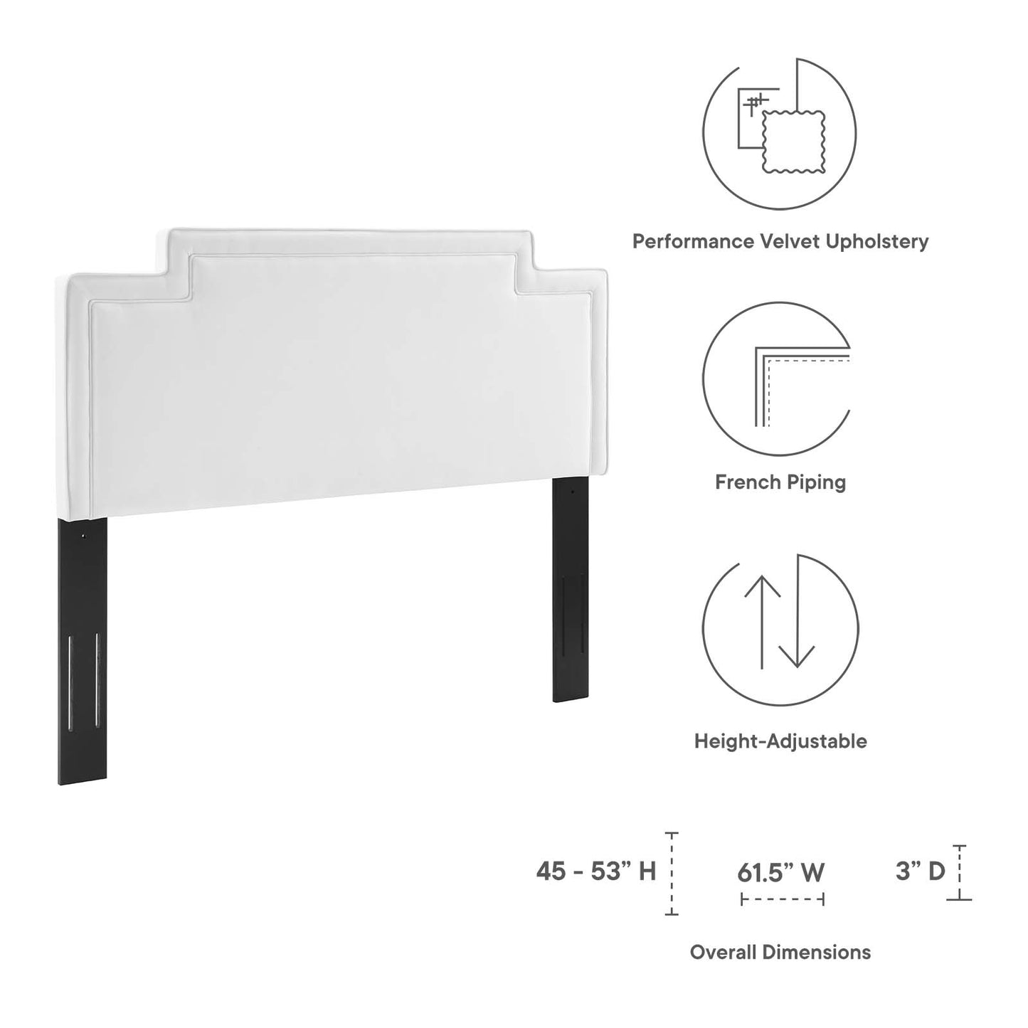 Transfix Performance Velvet Full/Queen Headboard By Modway - MOD-6575 | Headboards | Modishstore - 29