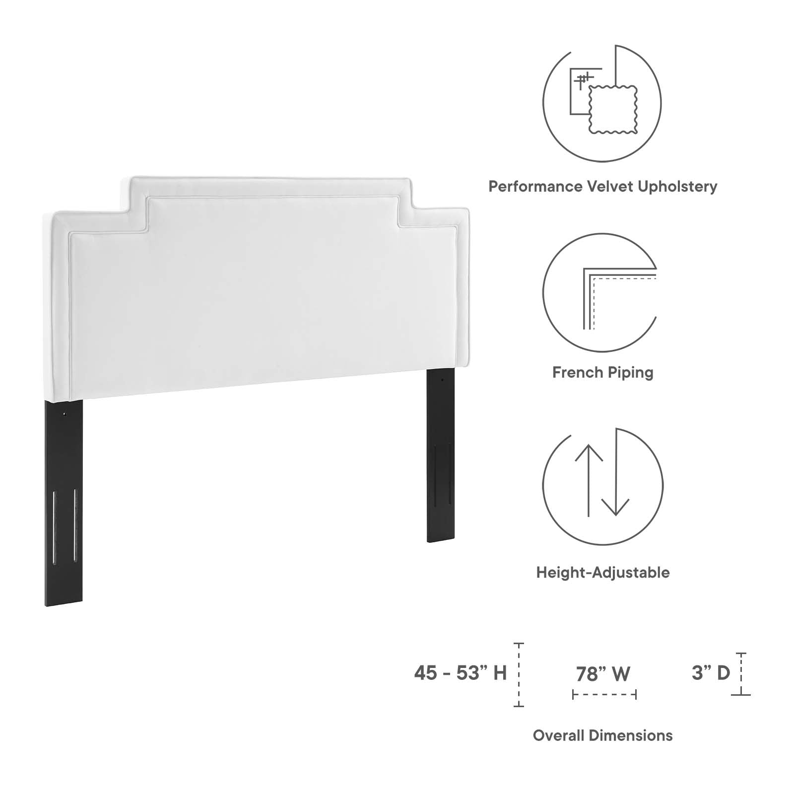Transfix Performance Velvet King/California King Headboard By Modway - MOD-6576 | Headboards | Modishstore - 29