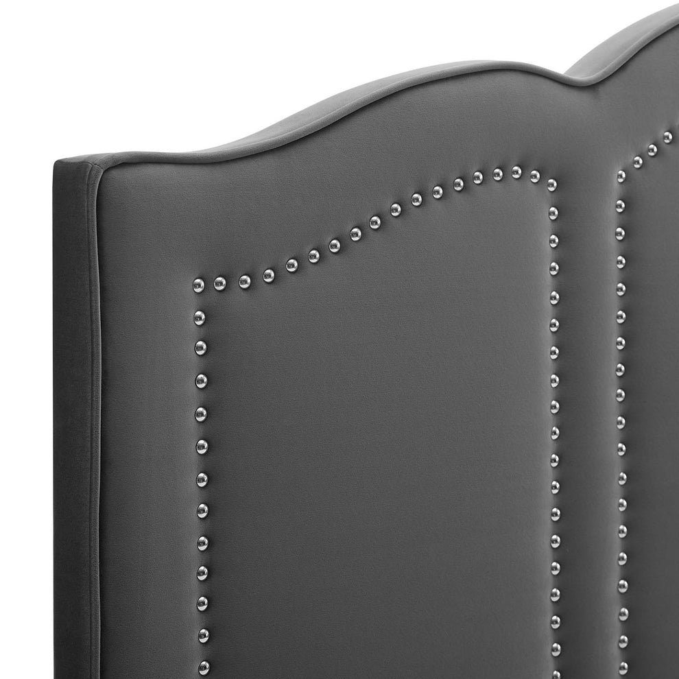 Adelaide Performance Velvet Queen Platform Bed By Modway - MOD-6580 | Beds | Modishstore - 13