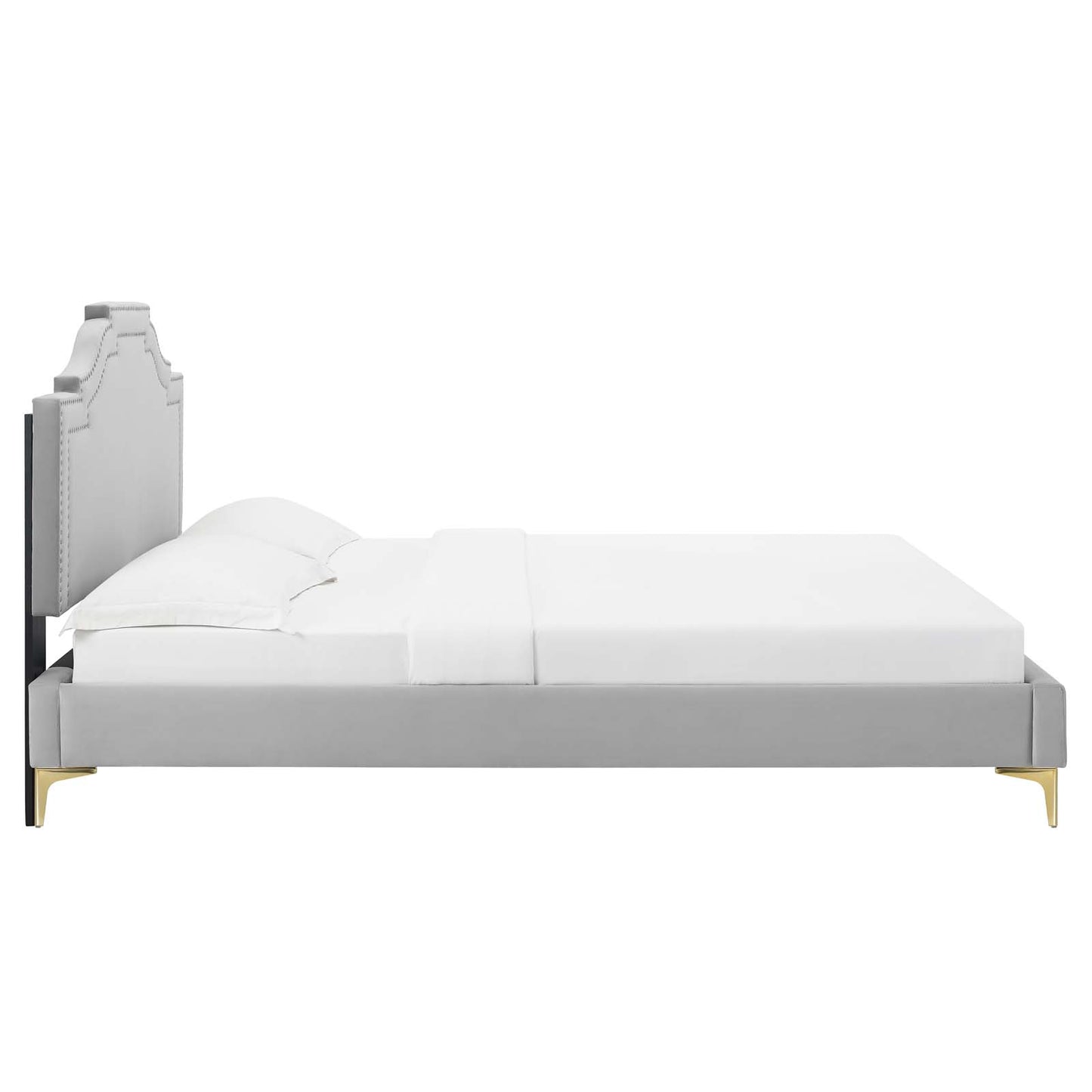 Adelaide Performance Velvet Queen Platform Bed By Modway - MOD-6580 | Beds | Modishstore - 36