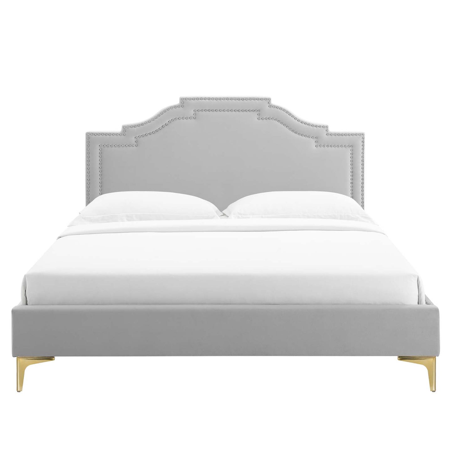 Adelaide Performance Velvet Queen Platform Bed By Modway - MOD-6580 | Beds | Modishstore - 42