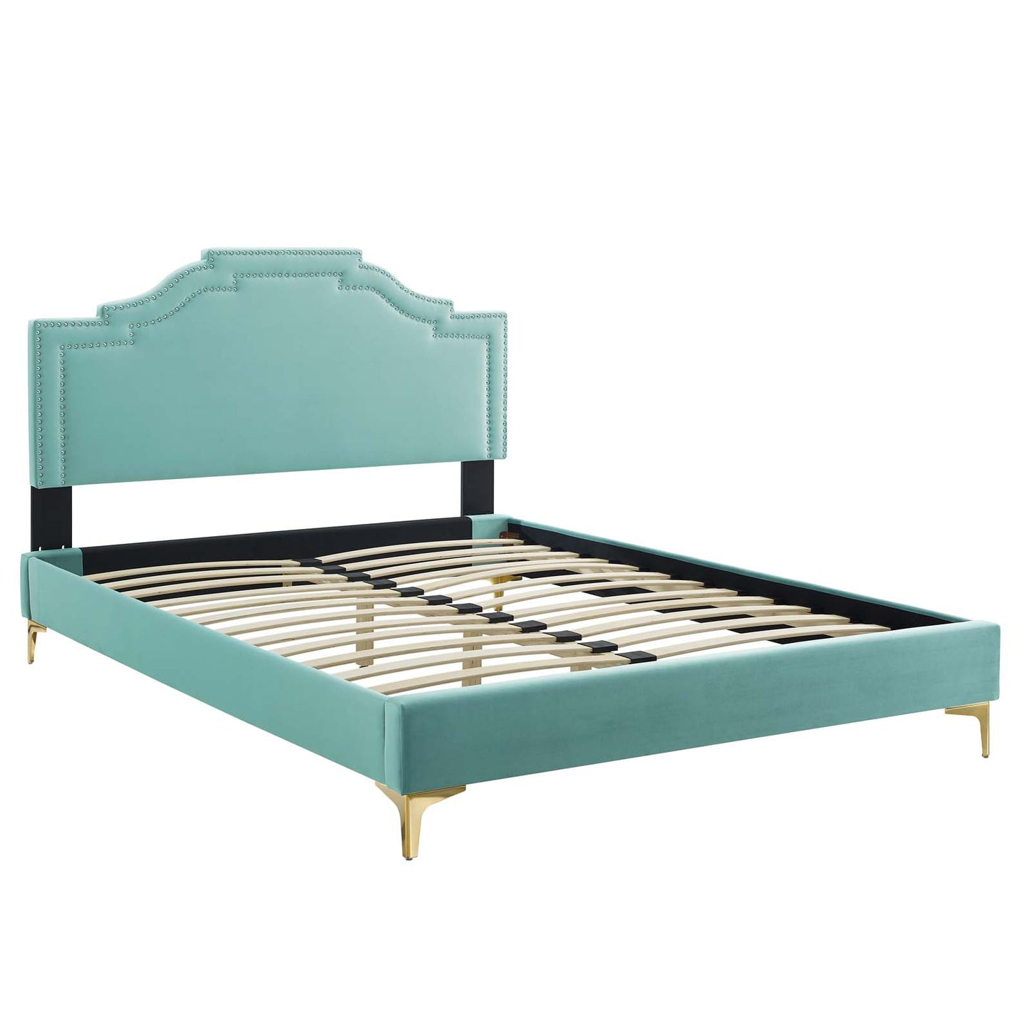 Adelaide Performance Velvet Queen Platform Bed By Modway - MOD-6580 | Beds | Modishstore - 51