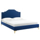 Adelaide Performance Velvet Queen Platform Bed By Modway - MOD-6580 | Beds | Modishstore - 57