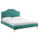 Adelaide Performance Velvet Queen Platform Bed By Modway - MOD-6580 | Beds | Modishstore - 85
