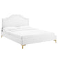 Adelaide Performance Velvet Queen Platform Bed By Modway - MOD-6580 | Beds | Modishstore - 99