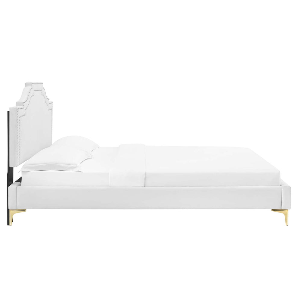 Adelaide Performance Velvet Queen Platform Bed By Modway - MOD-6580 | Beds | Modishstore - 106