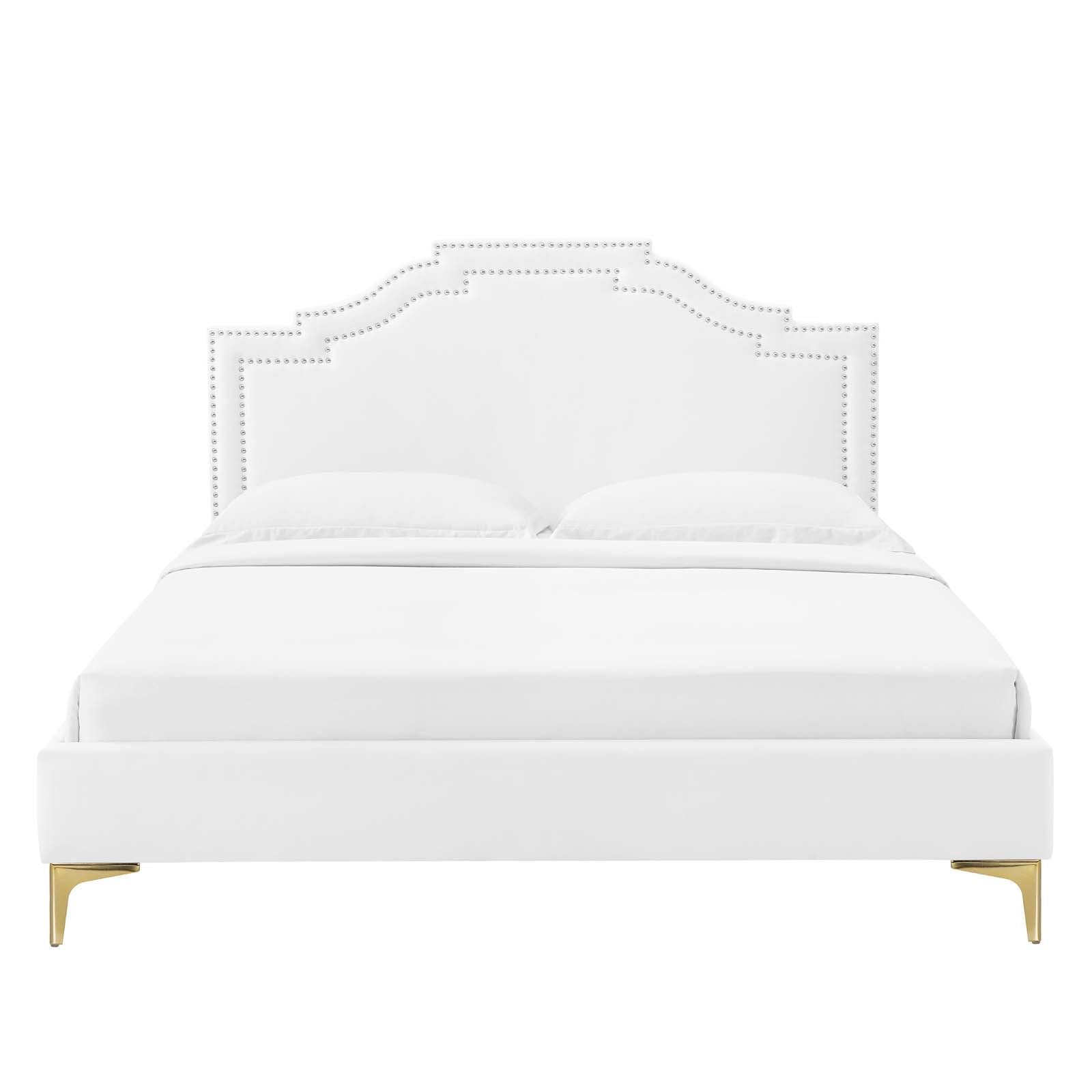 Adelaide Performance Velvet Queen Platform Bed By Modway - MOD-6580 | Beds | Modishstore - 112