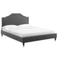 Adelaide Performance Velvet Queen Platform Bed By Modway - MOD-6581 | Beds | Modishstore - 1