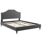 Adelaide Performance Velvet Queen Platform Bed By Modway - MOD-6581 | Beds | Modishstore - 8