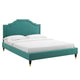 Adelaide Performance Velvet Queen Platform Bed By Modway - MOD-6581 | Beds | Modishstore - 84