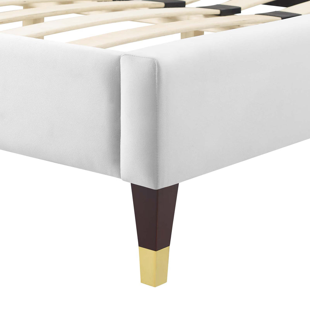 Adelaide Performance Velvet Queen Platform Bed By Modway - MOD-6581 | Beds | Modishstore - 106