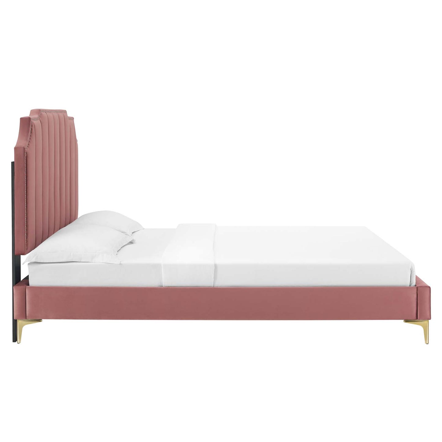 Colette Queen Performance Velvet Platform Bed By Modway - MOD-6583 | Beds | Modishstore - 27