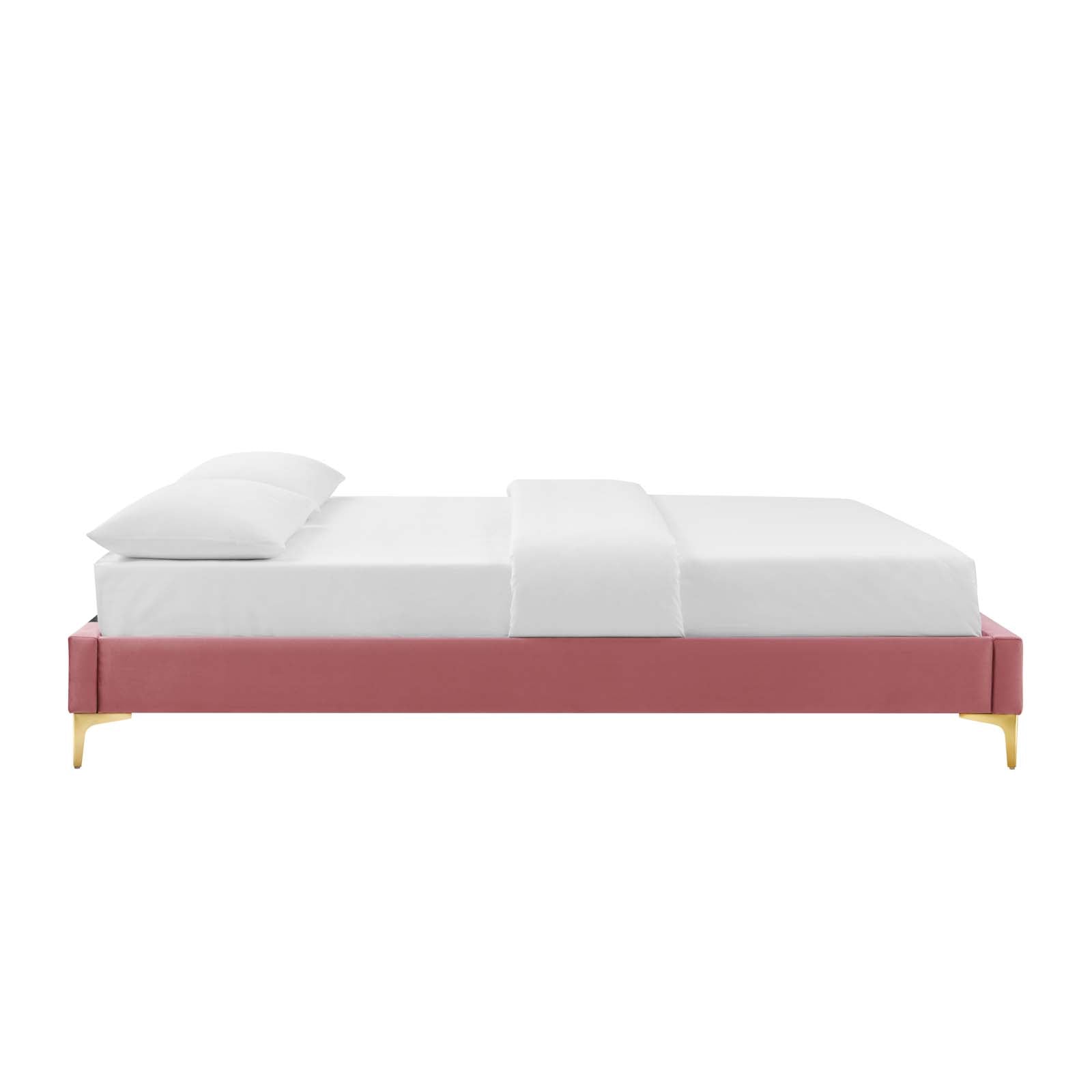 Colette Queen Performance Velvet Platform Bed By Modway - MOD-6583 | Beds | Modishstore - 32