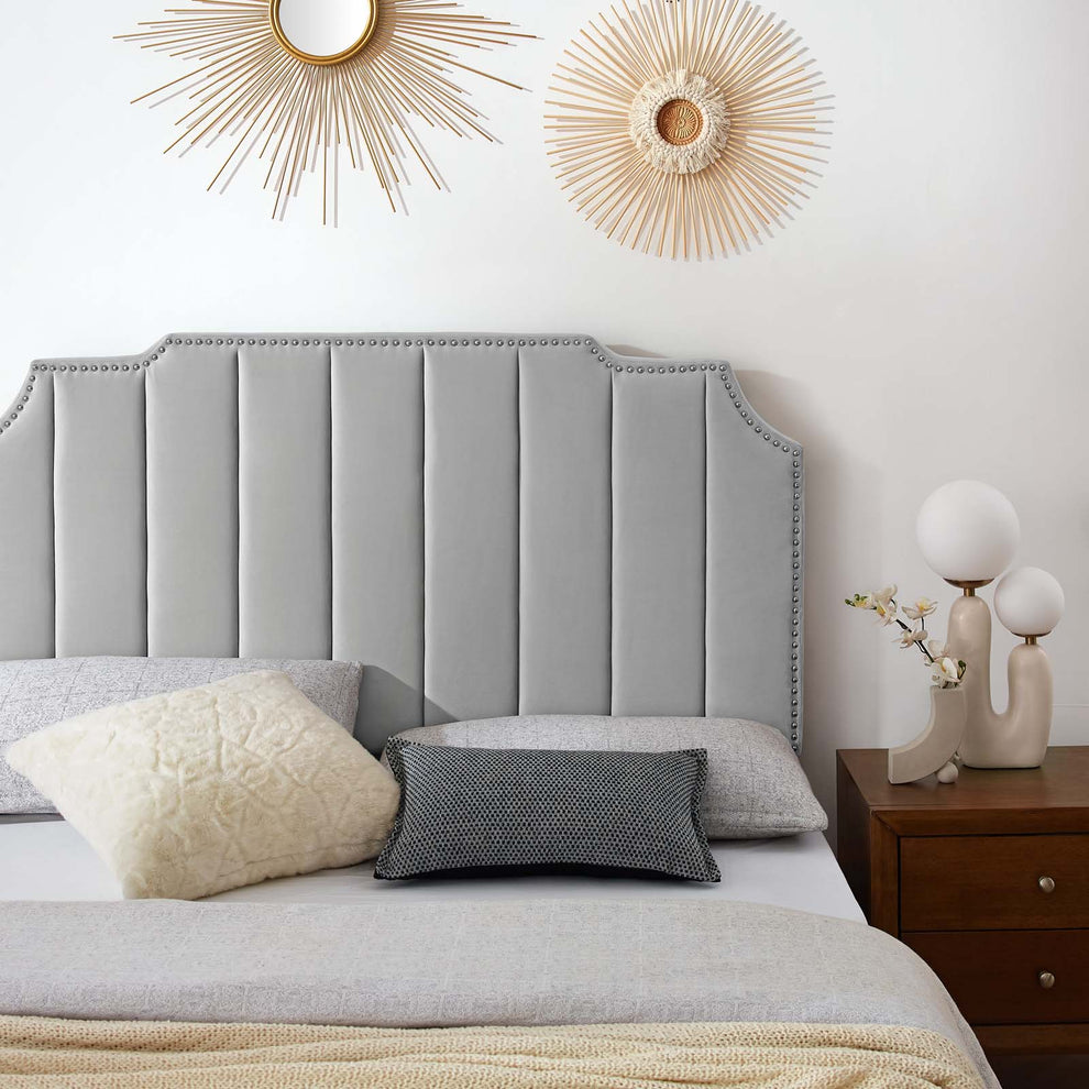Colette Queen Performance Velvet Platform Bed By Modway - MOD-6583 | Beds | Modishstore - 40