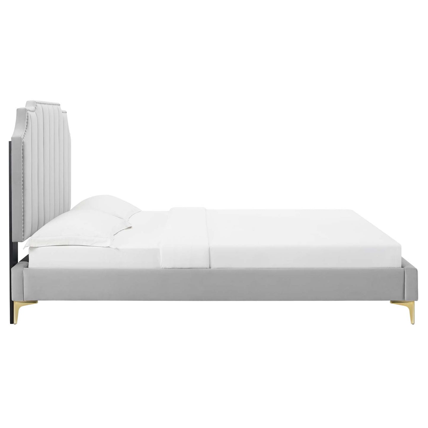 Colette Queen Performance Velvet Platform Bed By Modway - MOD-6583 | Beds | Modishstore - 43