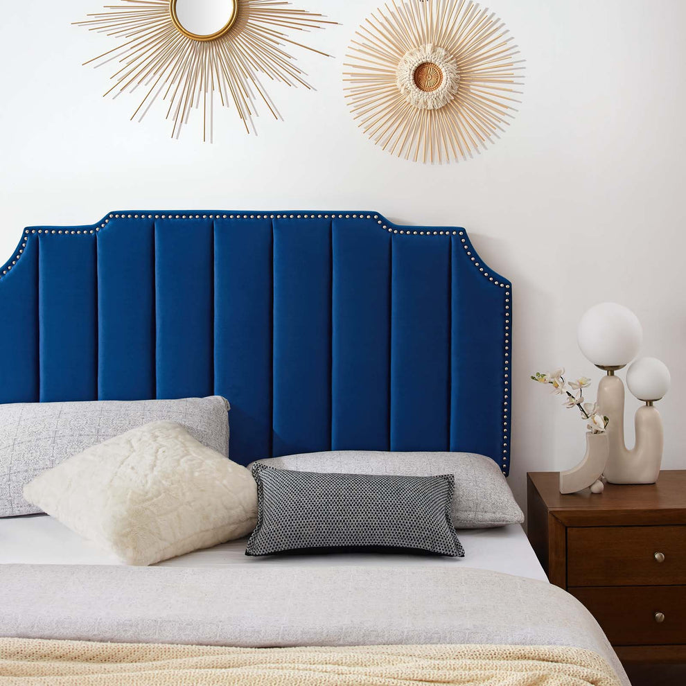 Colette Queen Performance Velvet Platform Bed By Modway - MOD-6583 | Beds | Modishstore - 72