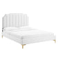 Colette Queen Performance Velvet Platform Bed By Modway - MOD-6583 | Beds | Modishstore - 113