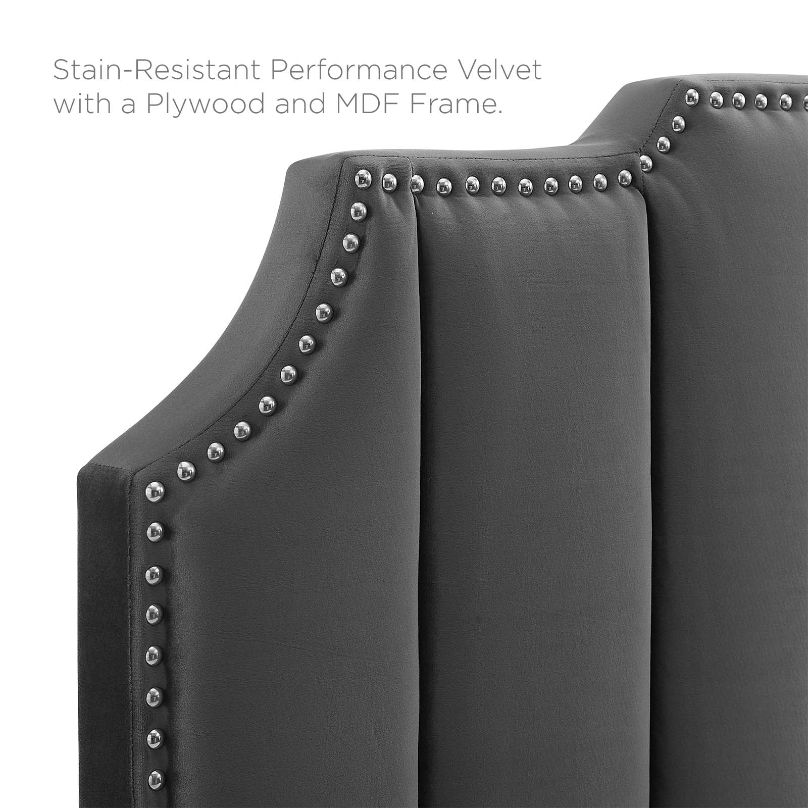 Colette Queen Performance Velvet Platform Bed By Modway - MOD-6585 | Beds | Modishstore - 7