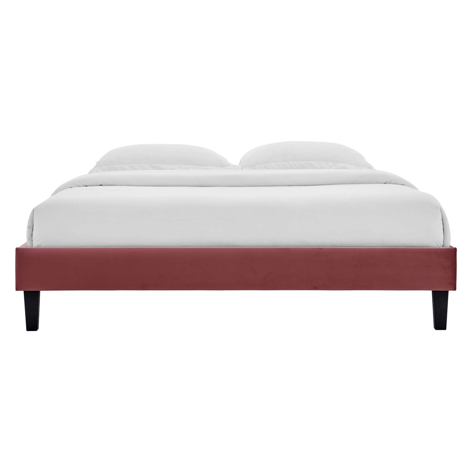 Colette Queen Performance Velvet Platform Bed By Modway - MOD-6585 | Beds | Modishstore - 32
