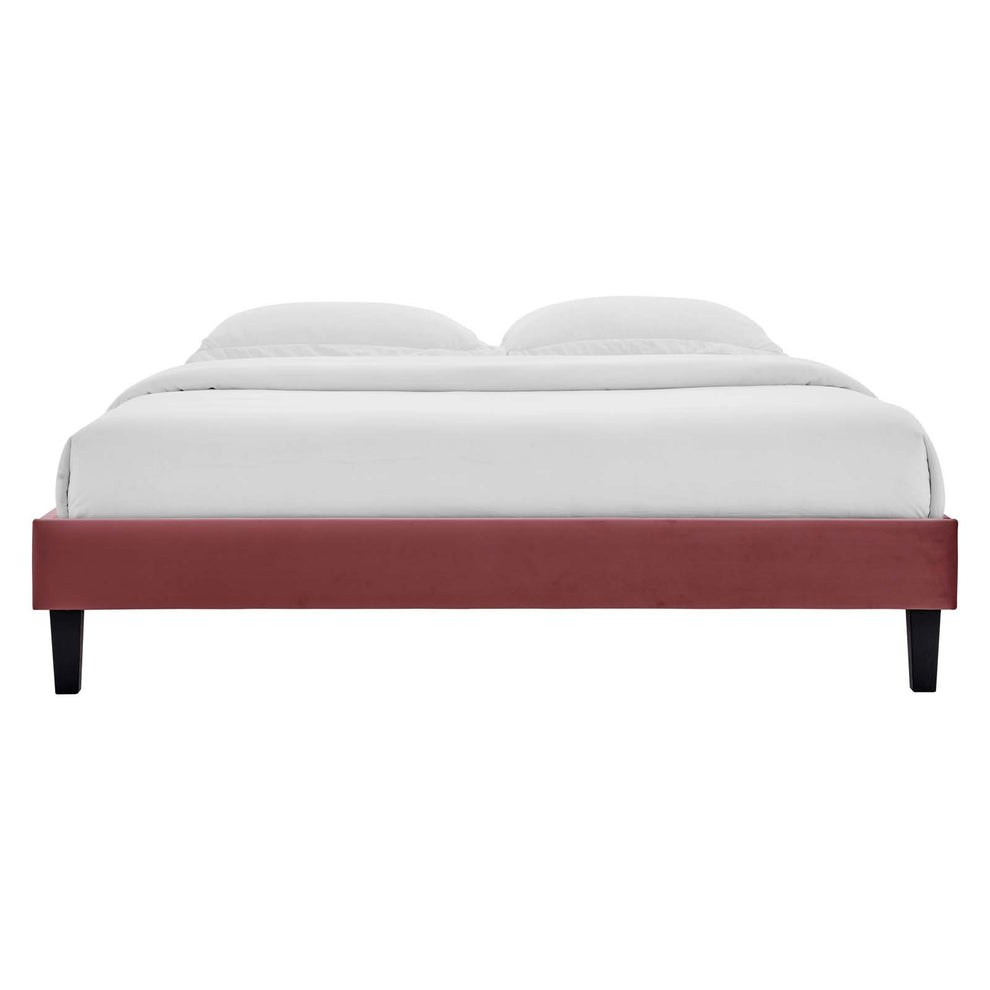 Colette Queen Performance Velvet Platform Bed By Modway - MOD-6585 | Beds | Modishstore - 32