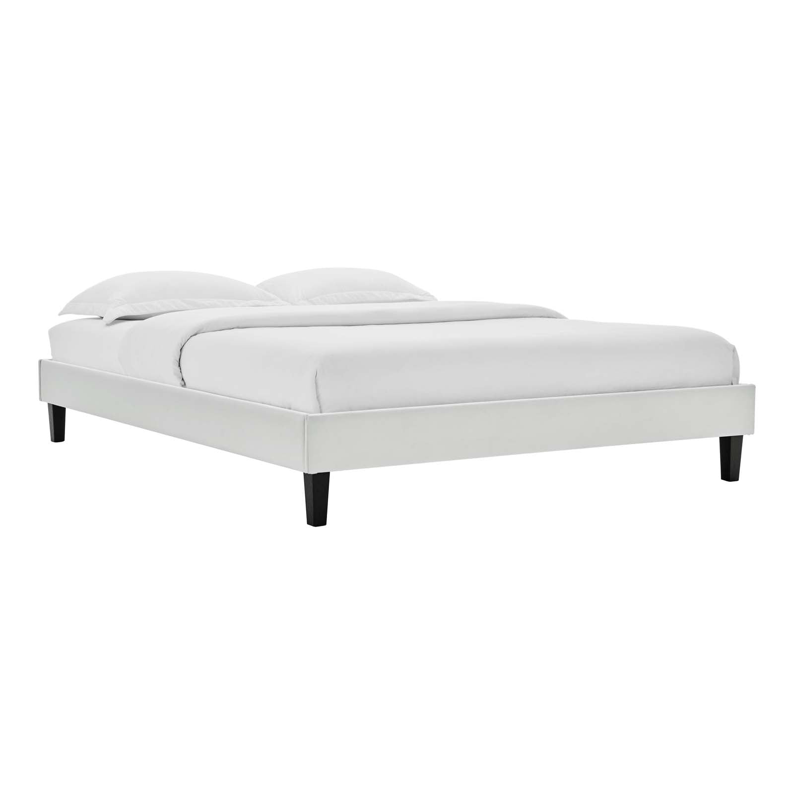 Colette Queen Performance Velvet Platform Bed By Modway - MOD-6585 | Beds | Modishstore - 46