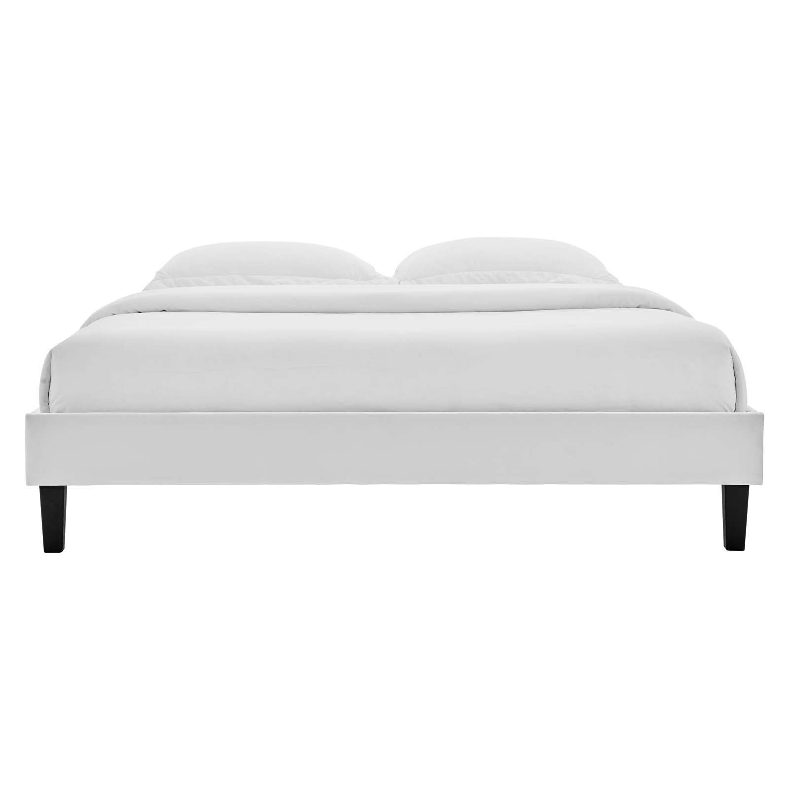 Colette Queen Performance Velvet Platform Bed By Modway - MOD-6585 | Beds | Modishstore - 48
