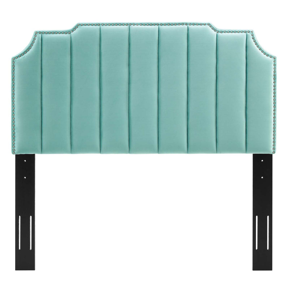Colette Queen Performance Velvet Platform Bed By Modway - MOD-6585 | Beds | Modishstore - 51