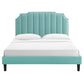 Colette Queen Performance Velvet Platform Bed By Modway - MOD-6585 | Beds | Modishstore - 60