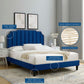 Colette Queen Performance Velvet Platform Bed By Modway - MOD-6585 | Beds | Modishstore - 73