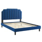 Colette Queen Performance Velvet Platform Bed By Modway - MOD-6585 | Beds | Modishstore - 74