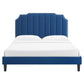 Colette Queen Performance Velvet Platform Bed By Modway - MOD-6585 | Beds | Modishstore - 76