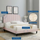 Colette Queen Performance Velvet Platform Bed By Modway - MOD-6585 | Beds | Modishstore - 89