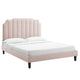 Colette Queen Performance Velvet Platform Bed By Modway - MOD-6585 | Beds | Modishstore - 81