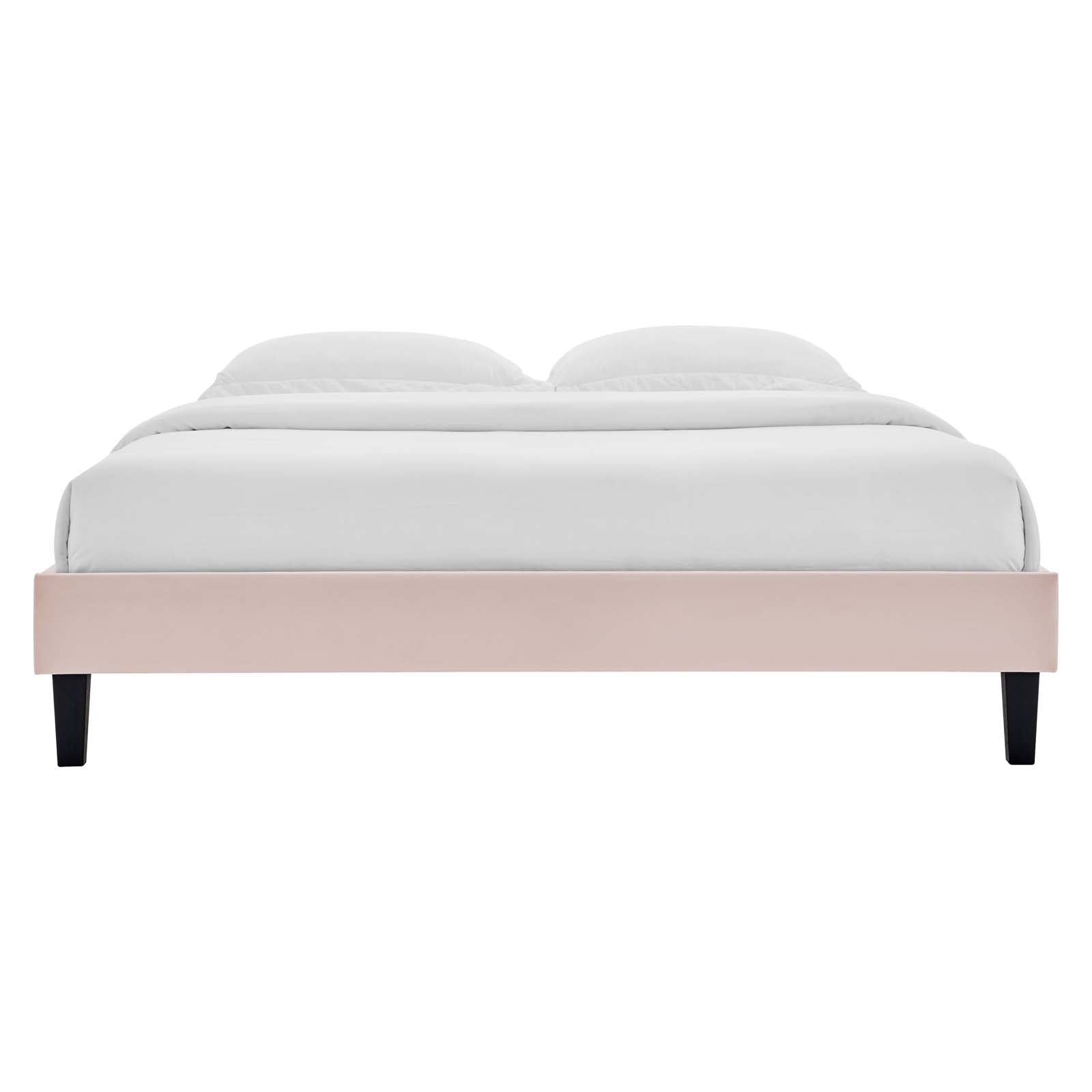 Colette Queen Performance Velvet Platform Bed By Modway - MOD-6585 | Beds | Modishstore - 96