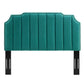 Colette Queen Performance Velvet Platform Bed By Modway - MOD-6585 | Beds | Modishstore - 98